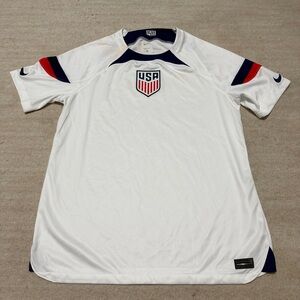 Nike USA National Team USMNT White 2022 Home Authentic Jersey Sz L DN0706-101
